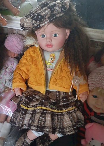 Sarı Montlu Renkli Güntülü Bebek - Görsel 2