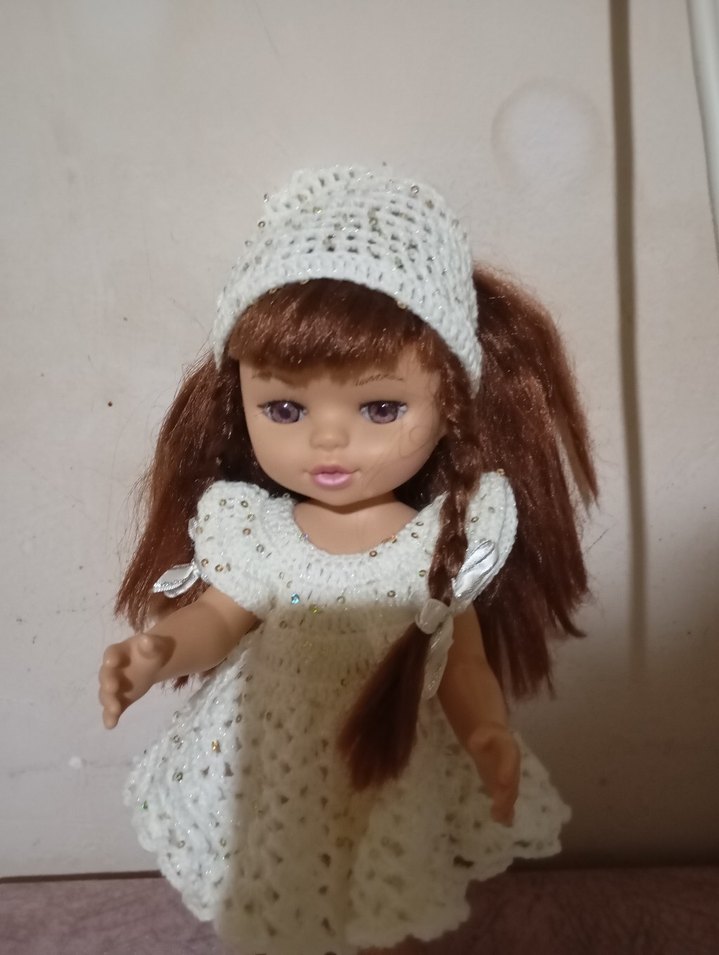 El Örgüsü Krem Bebek Oyuncağı - Görsel 4