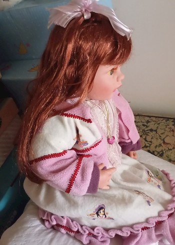 Pembe ve pastel tonlarda vintage bebek oyuncak - Görsel 6