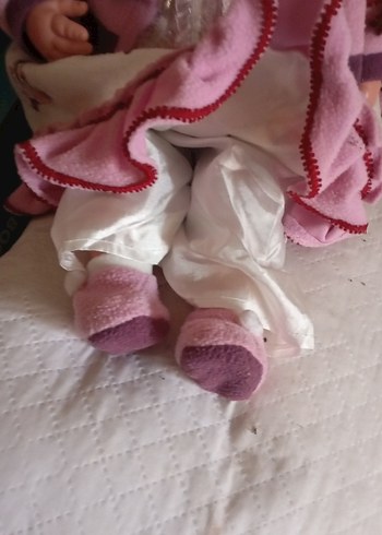 Pembe ve pastel tonlarda vintage bebek oyuncak - Görsel 5