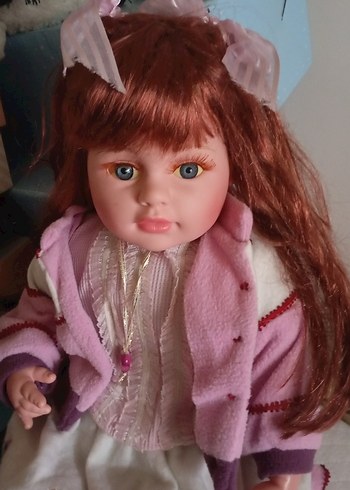 Pembe ve pastel tonlarda vintage bebek oyuncak - Görsel 2