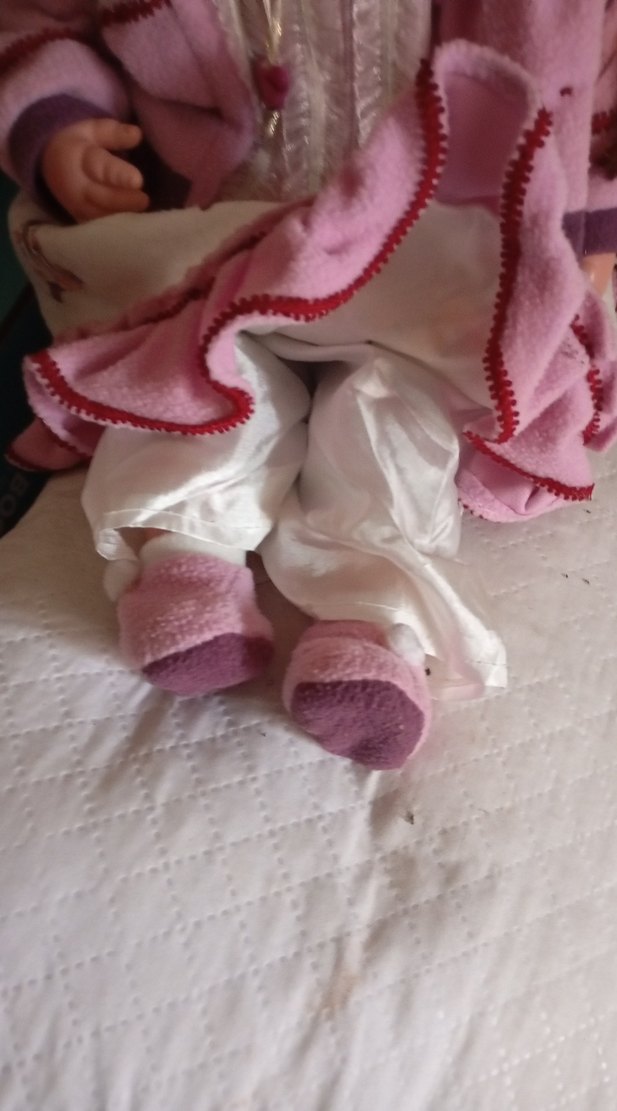 Pembe ve pastel tonlarda vintage bebek oyuncak - Görsel 5