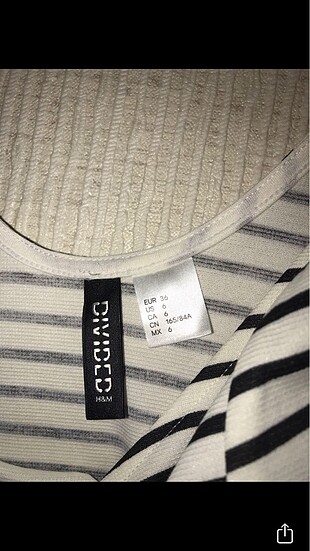 H&M cizgili gunluk elbise