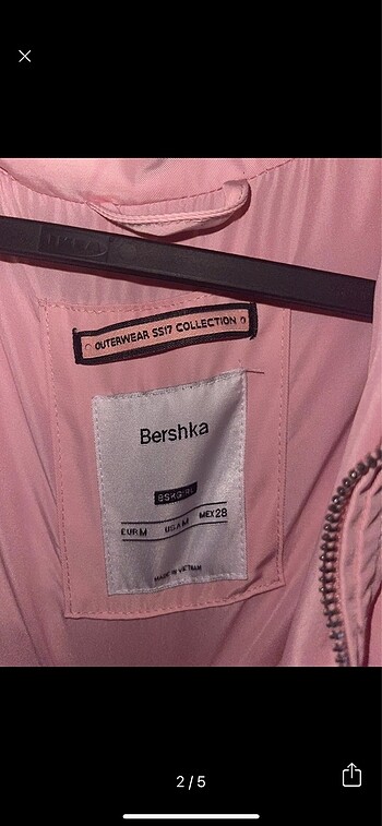 Bershka Bershka pembe bomber ceket