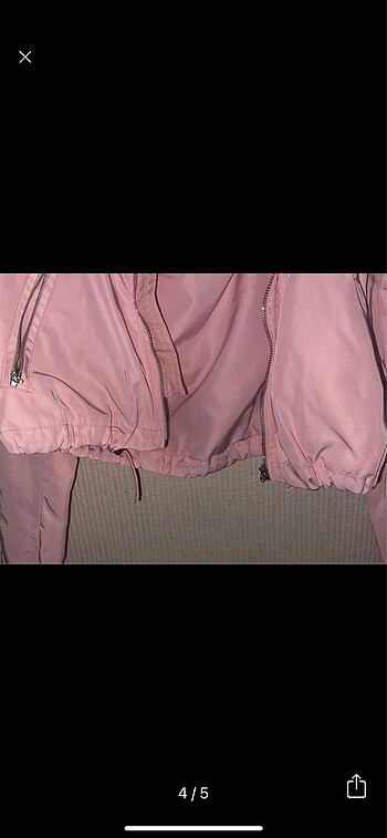 m Beden pembe Renk Bershka pembe bomber ceket