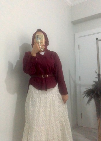 Beyaz Kat Kat Etek - Görsel 4