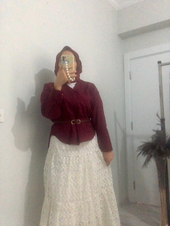 Beyaz Kat Kat Etek - Görsel 4