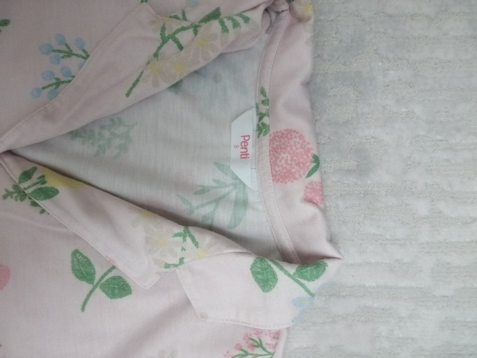 Çiçek Desenli  Kadın Pijama takımı - Görsel 2