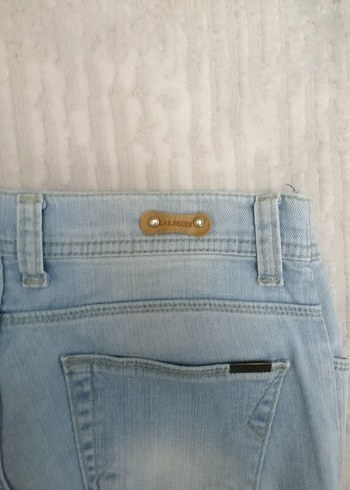 Bej Kadın Midi Boy kot Pantolon - Görsel 3