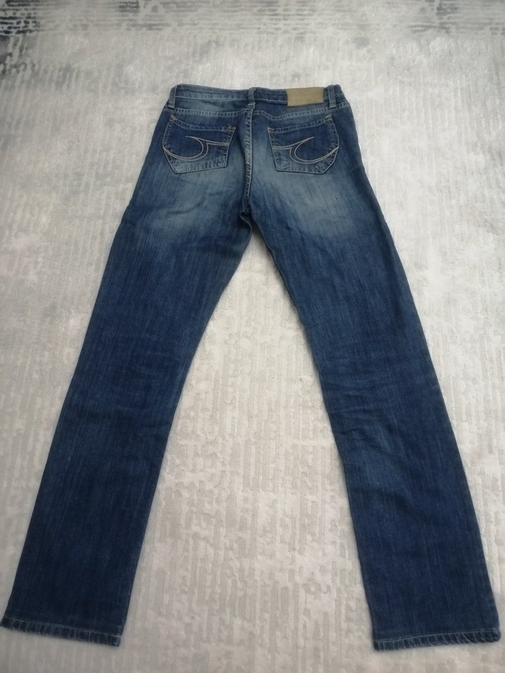 Navy Renk Kadın Denim kot Jean - Görsel 3