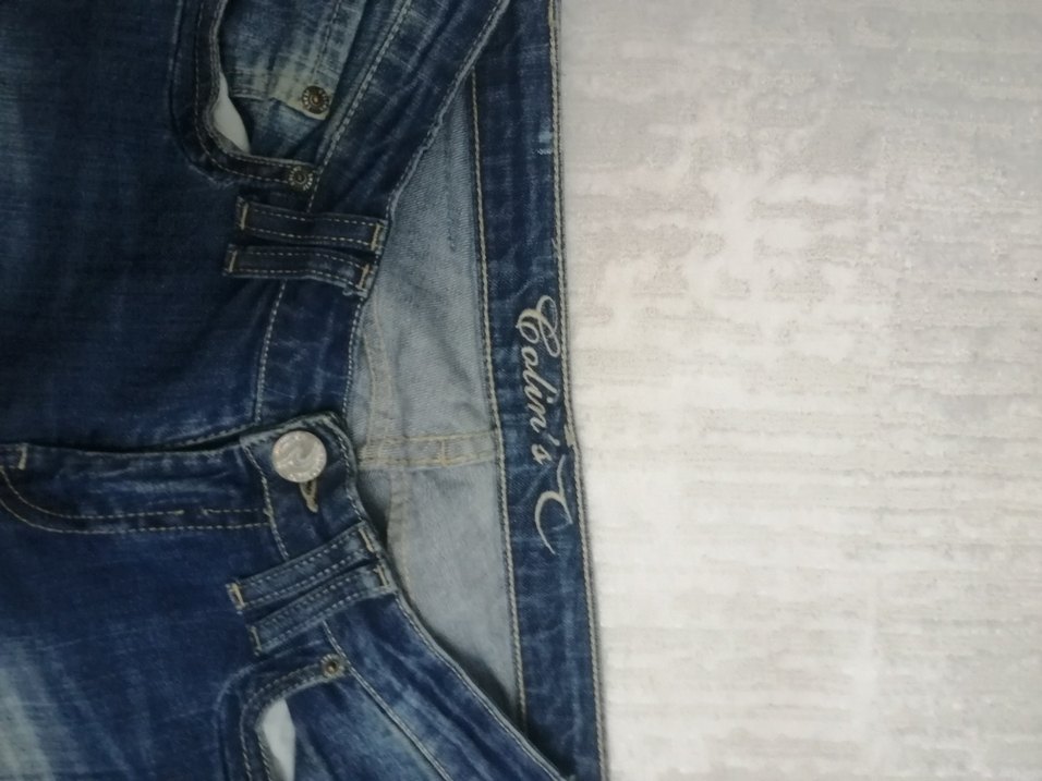 Navy Renk Kadın Denim kot Jean - Görsel 2