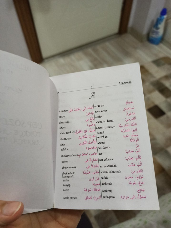 Türkçe-Arapça Cep Sözlüğü - Görsel 2