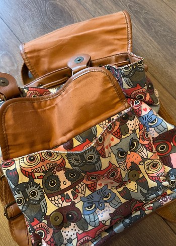 Baykuş Desenli Sırt Çantası - Görsel 5