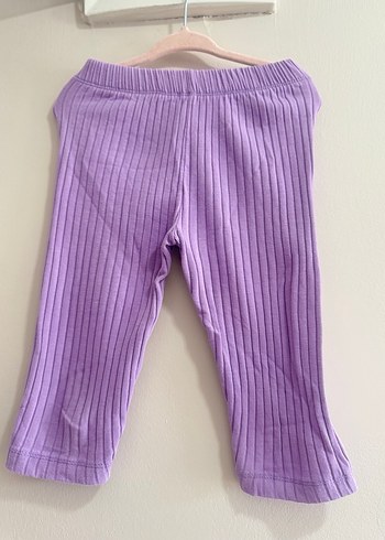 Mor Triko Kız Çocuk Elbise Fırfırlı - Görsel 3