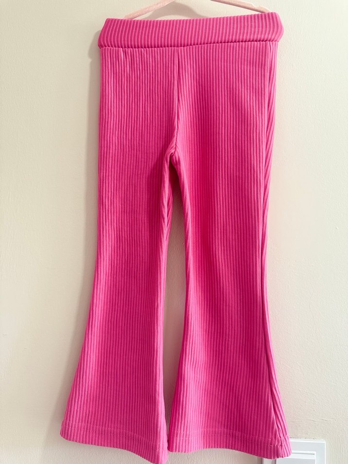 Kız Çocuk Pembe Fırfırlı Sweatshirt - Görsel 2