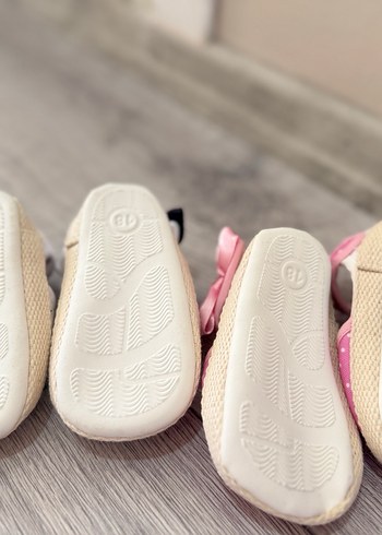 Puantiye Desenli Kız Bebek İlk Adım Ayakkabısı - Görsel 2