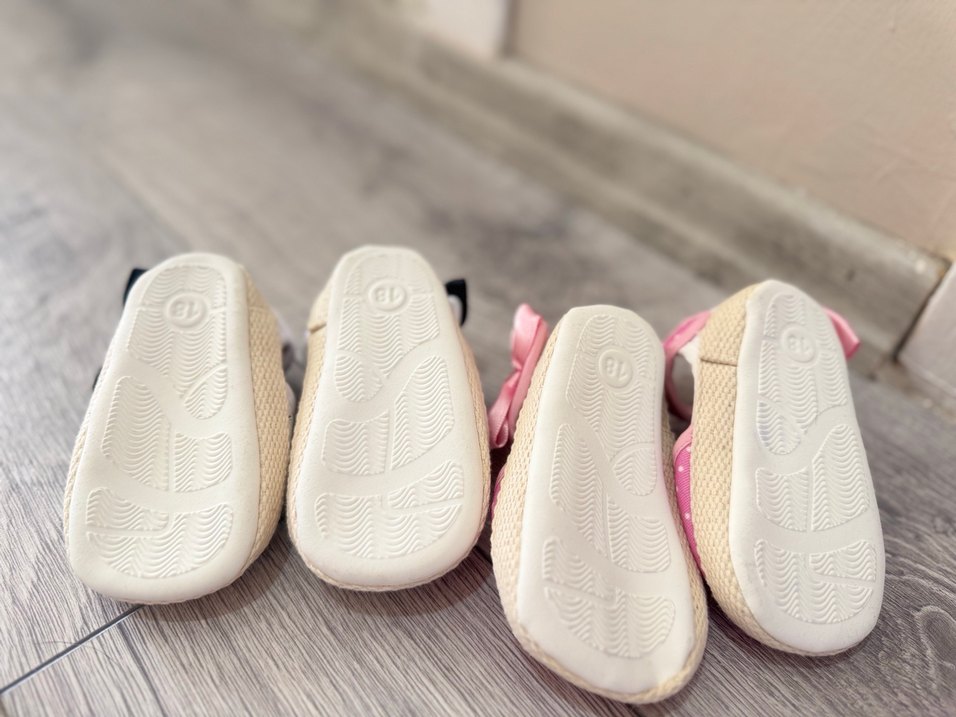 Puantiye Desenli Kız Bebek İlk Adım Ayakkabısı - Görsel 2