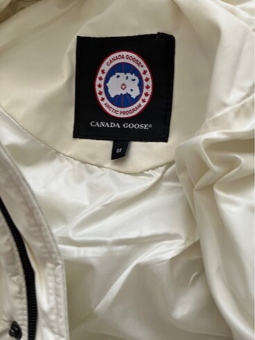 m Beden beyaz Renk Canada goose orjinal mont
