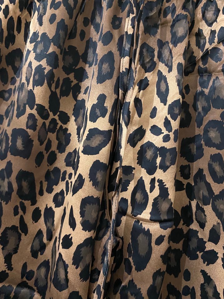 Leopar Desenli Uzun Salaş pantolon - Görsel 5