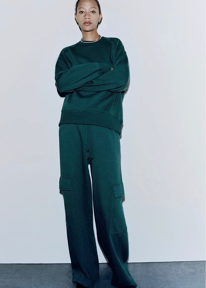 zara sweatshirt - Görsel 2