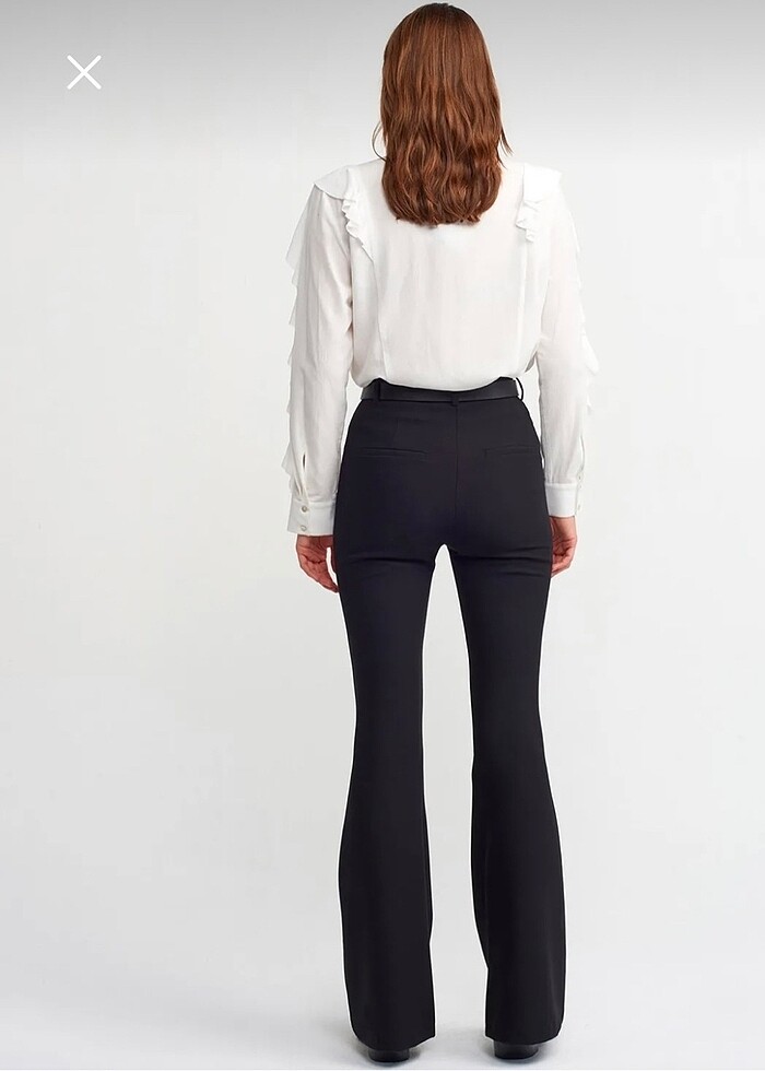 dilvin ispanyol paça kumaş pantolon - Görsel 2