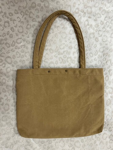 süet camel çanta - Görsel 3