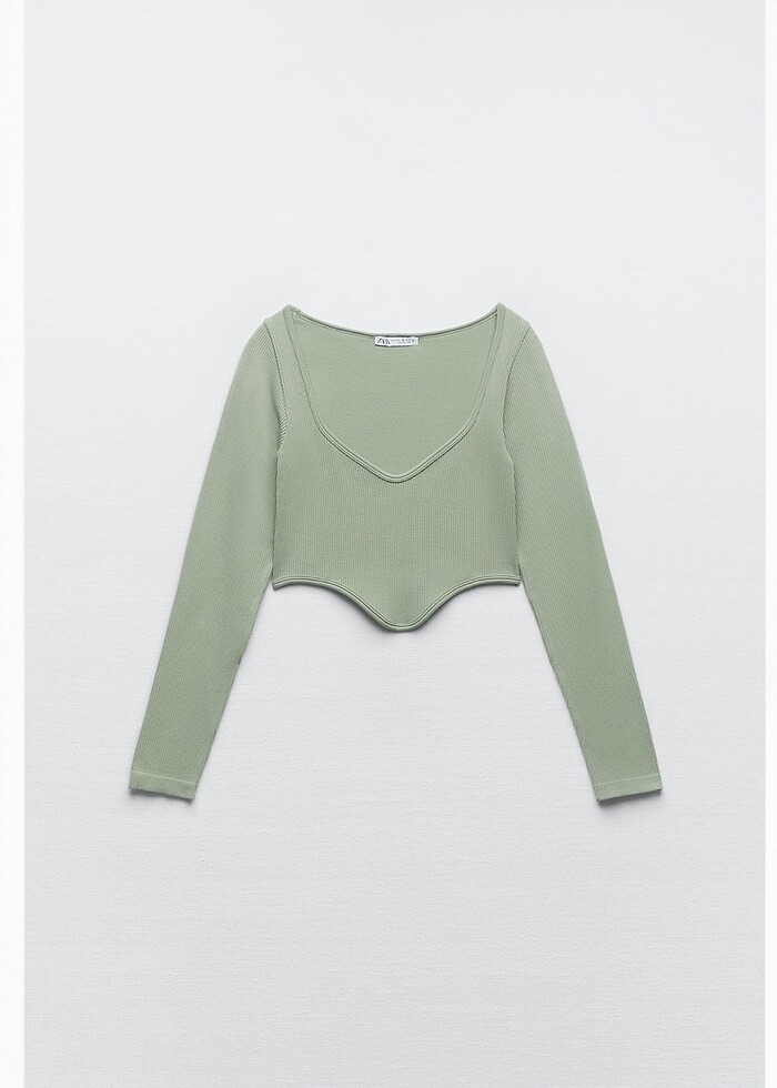 zara korse tasarımlı bluz - Görsel 2