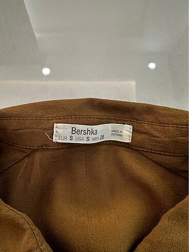 s Beden haki Renk Bershka gomlek