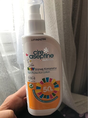 Cire aseptine baby güneş losyonu