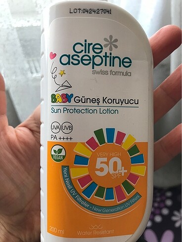 Diğer Cire aseptine baby güneş losyonu