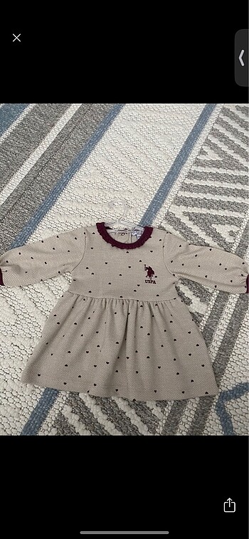 Polo kız bebek elbise