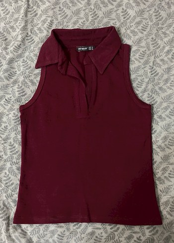 Bordo Kolsuz Crop - Görsel 3