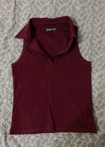 Bordo Kolsuz Crop - Görsel 2