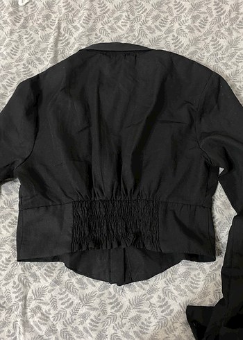 Düğmeli Siyah Uzun Kollu Gömlek - Görsel 2