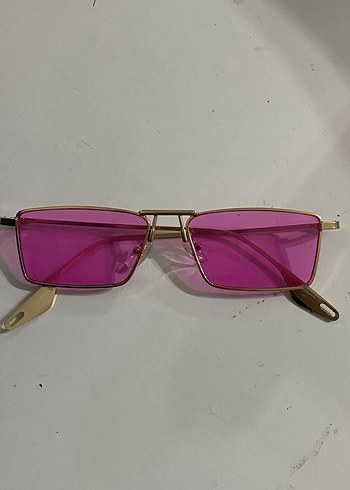 Parlak Pembe Minimalist Kadın Gözlüğü - Görsel 2