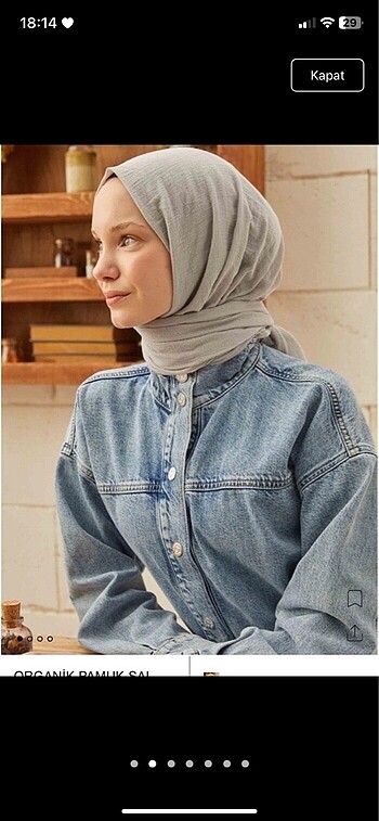 Fresh scarfs organik pamuk şal 
