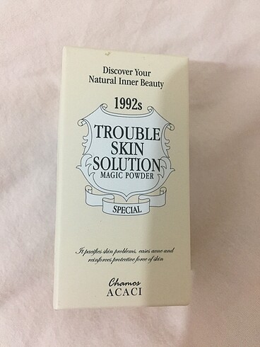 Chamos acaci trouble skin solution