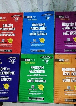 Pegem Eğitim Bil. Soru bankası seti