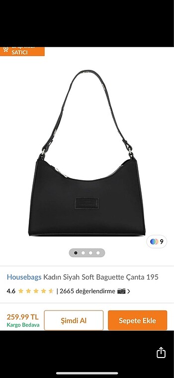 housebags siyah çanta