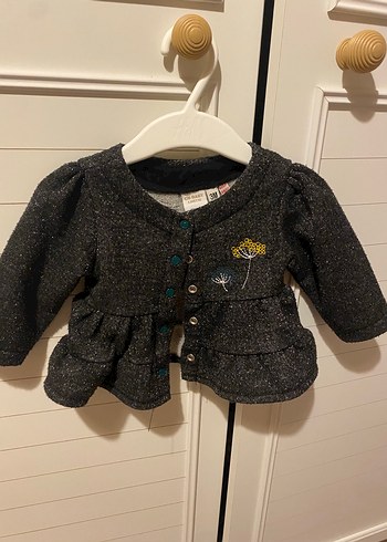 3 Ay Beden gri Renk BG Store 3 ay kız bebek sim detaylı takım