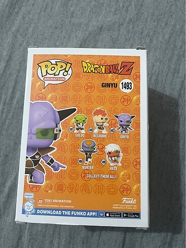  Beden Funko Pop Dragon Ball Z Ginyu 1493