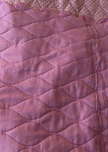 Pembe Pastel Kapitone Yatak Örtüsü - Görsel 6