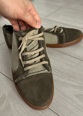 Bej ve yeşil Erkek Günlük Ayakkabı - Görsel 4