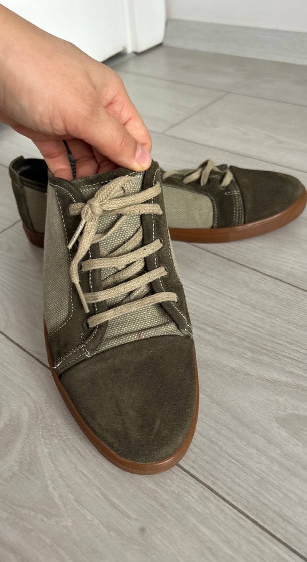 Bej ve yeşil Erkek Günlük Ayakkabı - Görsel 4