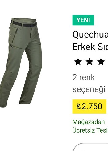 Decathlon Quechua Erkek Outdoor Pantolon