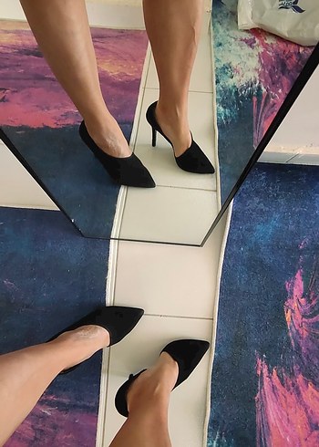 Derimod Siyah Minimalist Stiletto Topuklu Kadın Ayakkabı