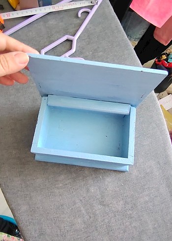 Ikea Bulut ve Yağmur Temali ahşap kutu