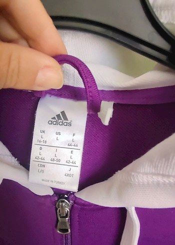 l Beden Mor Kapüşonlu Fermuarlı Kadın Ceket