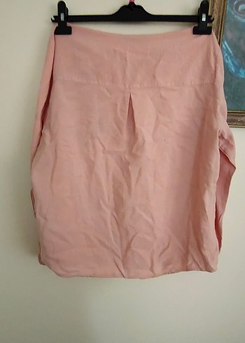 xxl Beden pembe Renk Nakışlı Pembe Bohem Kadın Gömlek