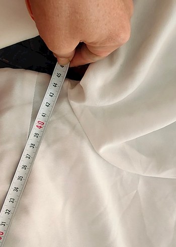 m Beden beyaz Renk Nakış Detaylı Beyaz Uzun Kollu Gömlek